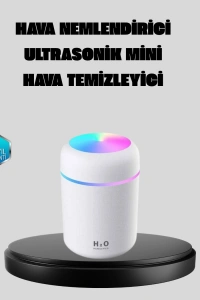 Taşınabilir USB Mini Nemlendirici – LED Aydınlatmalı, Çift Püskürtme Modu