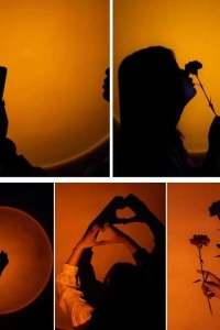 Taşınabilir USB Sunset Gün Batımı Ambiyans Işığı Lamba