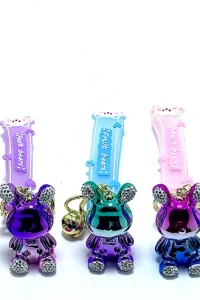 Taşlı Ayıcık Silikon Anahtarlık Model 1