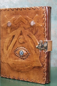 Taşlı Deri Defter Model 4