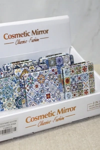 Taşlı El Aynası Dikdörtgen İnce Model 3