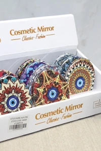 Taşlı El Aynası Oval İnce Model 5