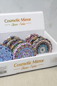 Taşlı El Aynası Yuvarlak İnce Model 3