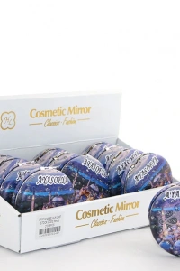 Taşlı İstanbul Tasarımı El Aynası Kalın Model 13