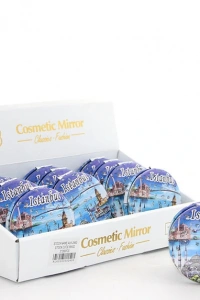 Taşlı İstanbul Tasarımı El Aynası Kalın Model 9