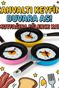 Tava Konseptli Duvar Saati