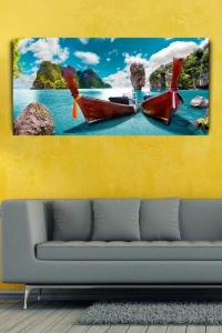 Tayland Bond Adası Kanvas Tablo 60 x 120