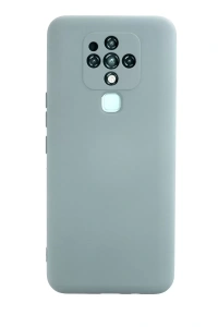 Tecno Camon 16 Kılıf Nano içi Kadife Silikon - Buz Mavisi