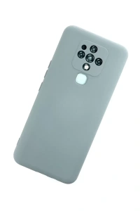 Tecno Camon 16 Kılıf Nano içi Kadife Silikon - Buz Mavisi