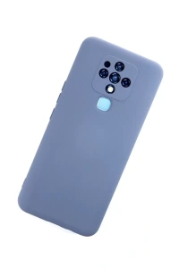 Tecno Camon 16 Kılıf Nano içi Kadife Silikon - Gri