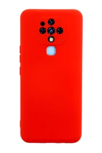 Tecno Camon 16 Kılıf Nano içi Kadife Silikon - Kırmızı
