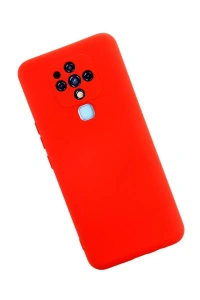 Tecno Camon 16 Kılıf Nano içi Kadife Silikon - Kırmızı
