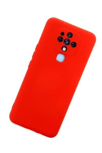 Tecno Camon 16 Kılıf Nano içi Kadife Silikon - Kırmızı