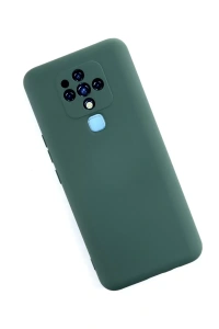 Tecno Camon 16 Kılıf Nano içi Kadife Silikon - Koyu Yeşil