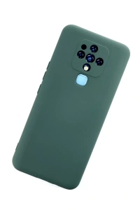 Tecno Camon 16 Kılıf Nano içi Kadife Silikon - Koyu Yeşil