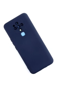 Tecno Camon 16 Kılıf Nano içi Kadife Silikon - Lacivert