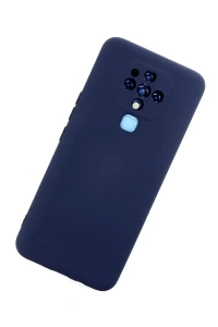 Tecno Camon 16 Kılıf Nano içi Kadife Silikon - Lacivert