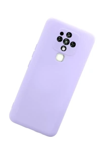 Tecno Camon 16 Kılıf Nano içi Kadife Silikon - Lila