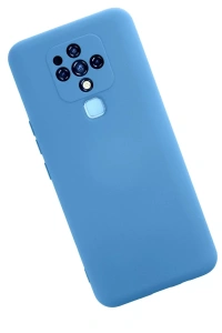 Tecno Camon 16 Kılıf Nano içi Kadife Silikon - Mavi