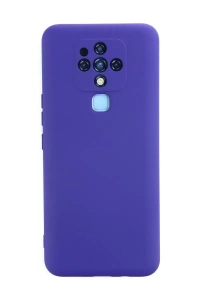 Tecno Camon 16 Kılıf Nano içi Kadife Silikon - Mor