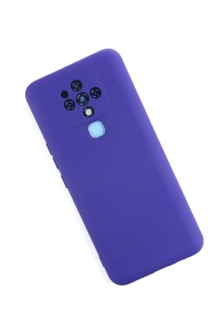 Tecno Camon 16 Kılıf Nano içi Kadife Silikon - Mor