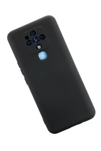 Tecno Camon 16 Kılıf Nano içi Kadife Silikon - Siyah
