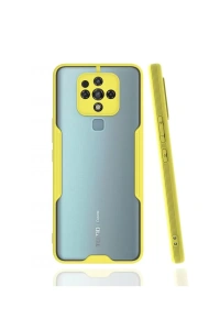 Tecno Camon 16 Kılıf Platin Silikon - Sarı