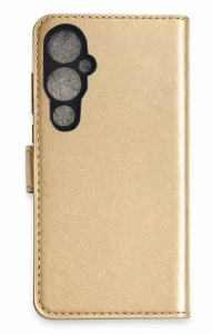 Tecno Pova 4 Pro Trend S Plus Kapaklı Kılıf - Gold