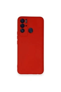Tecno Pova Neo Kılıf Nano içi Kadife Silikon - Kırmızı