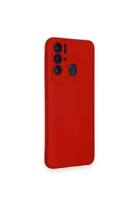 Tecno Pova Neo Kılıf Nano içi Kadife Silikon - Kırmızı