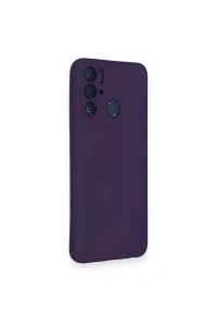 Tecno Pova Neo Kılıf Nano içi Kadife Silikon - Mor