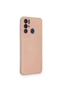 Tecno Pova Neo Kılıf Nano içi Kadife Silikon - Pudra