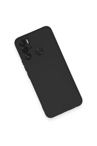 Tecno Pova Neo Kılıf Nano içi Kadife Silikon - Siyah