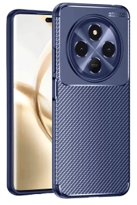 Tecno Spark 30 Kılıf Auto Focus Karbon Kapak - Lacivert