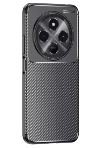 Tecno Spark 30 Kılıf Auto Focus Karbon Kapak - Siyah