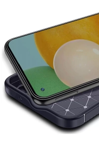 Tecno Spark 30 Pro Kılıf Auto Focus Karbon Kapak - Lacivert
