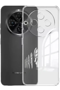 Tecno Spark 30C Kılıf Lüx Şeffaf Silikon