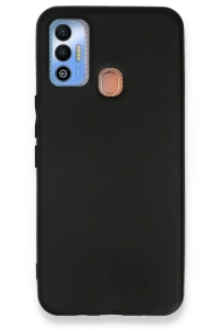 Tecno Spark 7T Kılıf First Silikon - Siyah