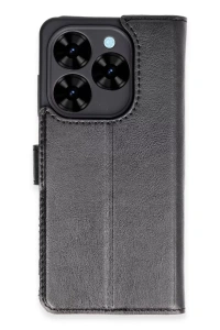 Tecno Spark Go 2024 Kılıf Trend S Plus Kapaklı Kılıf - Siyah
