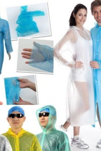 Tek Kullanımlık Çıtçıtlı Yağmurluk