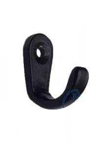 Tekli Anahtar, Bijuteri, Vitrin, Dekor Askısı - Siyah, 10x18x22 mm