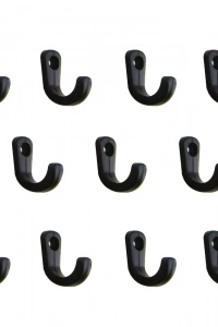 Tekli Anahtar, Bijuteri, Vitrin, Dekor Askısı - Siyah, 10x18x22 mm