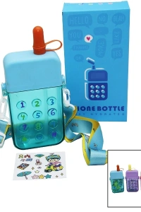 Telefon Tasarımlı Renkli Çocuk Suluk Matara
