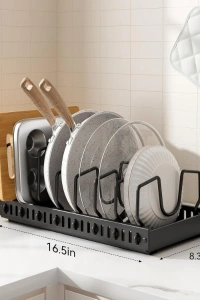 Teleskopik Raylı Tava Tencere Organizeri