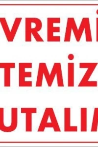 Temizlik Düzen Uyarı Levhası 25x35 KOD:1204