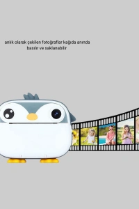Termal Baskı Çocuk Kamerası HD Çekim USB Şarjlı Eğitici Oyuncak