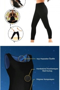 Termal Sauna Tayt + Atlet TAKIM ( S )  Neotex Terletme Takımı