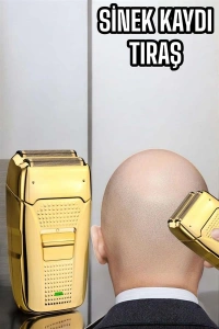 Tıraş Makinesi Paslanmaz Çelik Şarjlı Taşınabilir