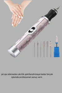 Tırnak Matkabı ve LED Oje Kurutucu 2’li Profesyonel Bakım Seti