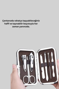 Tırnak ve Kaş Bakımına Özel Paslanmaz Çelik Set